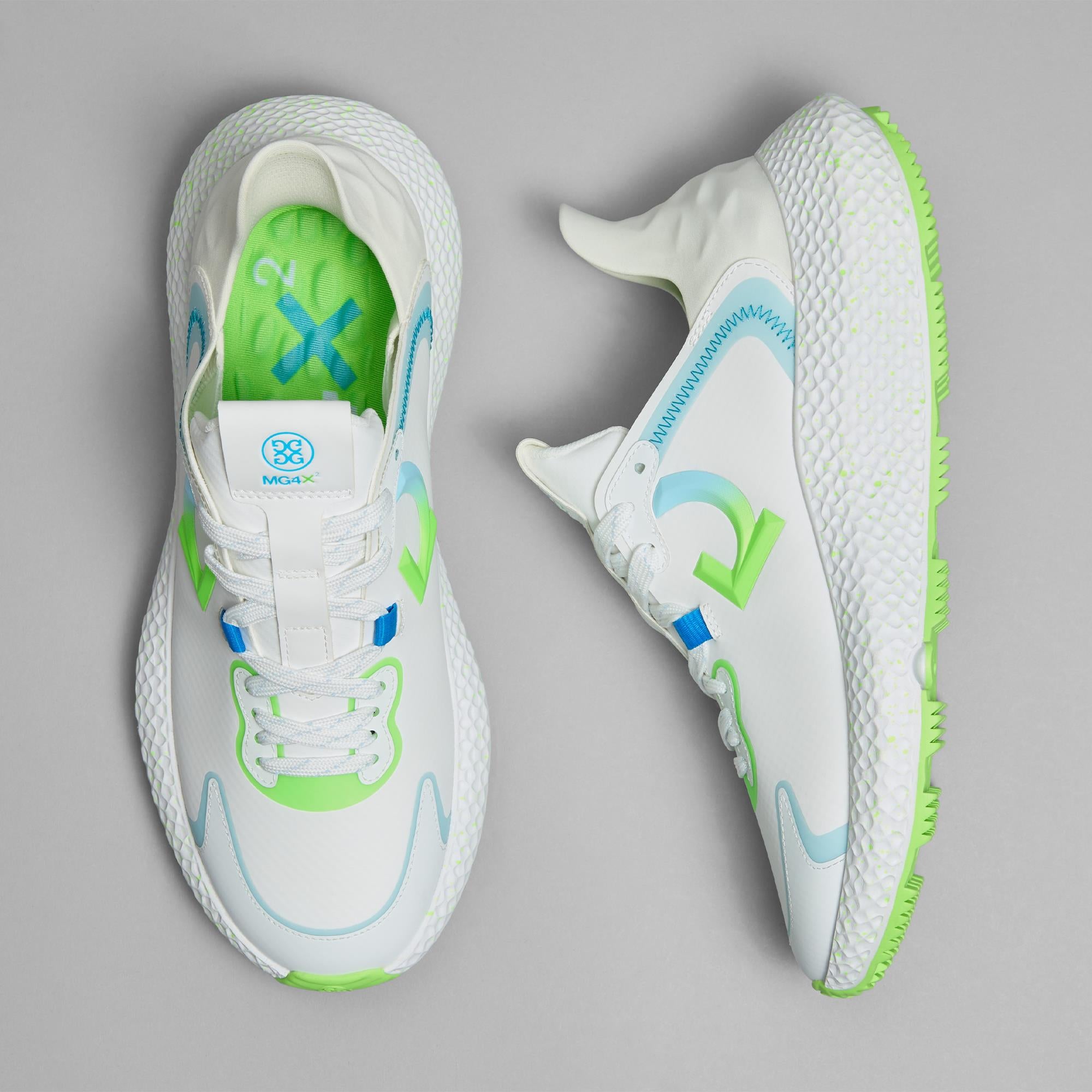 G/FORE MG4X2 Stippled Sole Ladies Golf Cross Shoe Snow/Gecko